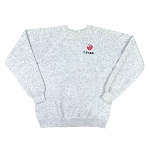 Vintage Hanes RUGER Firearms Crew Neck Sweatshirt - Size Medium - Picture 1 of 8
